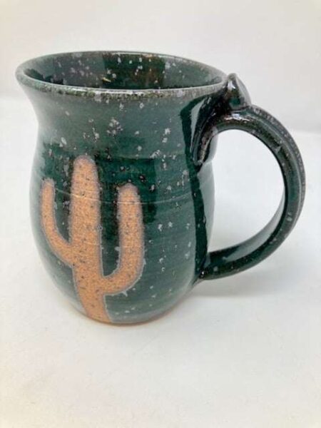 Made upon order cactus green barrel mug