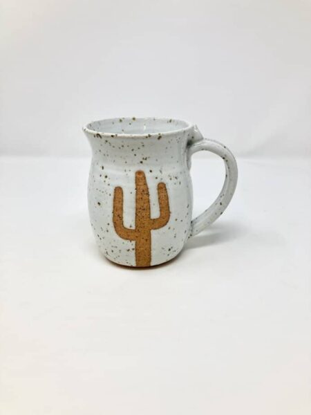 made upon order white barrel mug